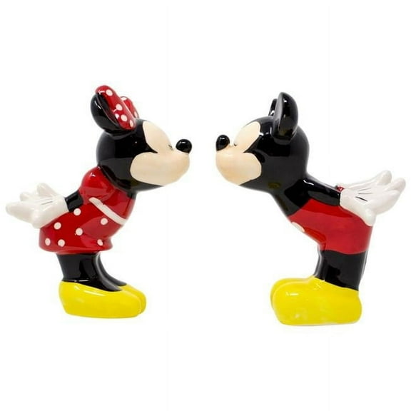 Disney Mickey and Minnie Kissing Salt and Pepper Shakers