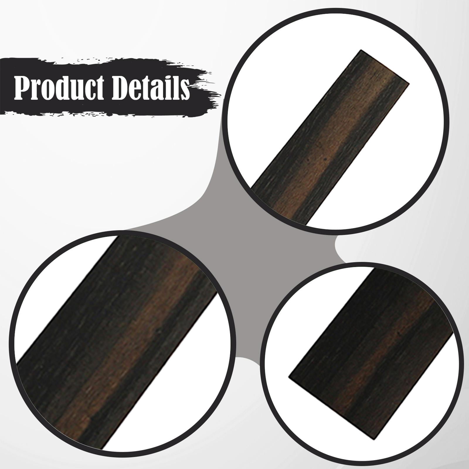 Guitar Fretboard Ebony Wooden Blank Replacement Durable Material for Acoustic Electric Guitar DIY Enthusiasts