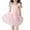Pink, variant on ZACPNCV Girls Ballet Leotards Sleevesless Mesh Dance Dress Tutu Ballerina Costume for Kids Black 5-6 Years