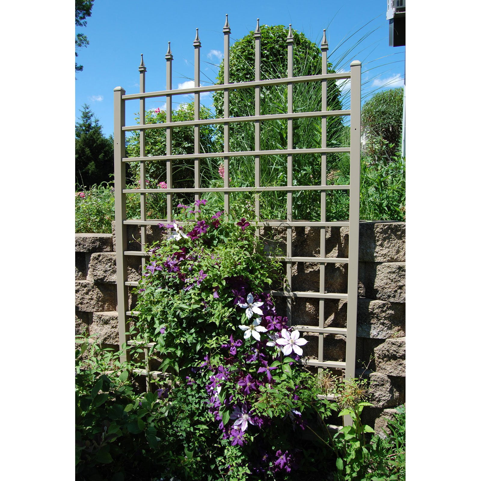 Dura-Trel Winchester 8-ft. Vinyl Wall Trellis Mocha by Dura-Trel