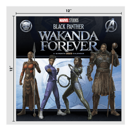 2023 Marvel Black Panther: Wakanda Forever Wall Calendar