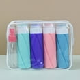 thumbnail image 4 of Wosthever El juego de botellas divididas, simple y práctico, de 100 ml, no genera gérmenes, válvula cruzada de silicona Juegos de accesorios de baño juego de 16 piezas, 4 of 6