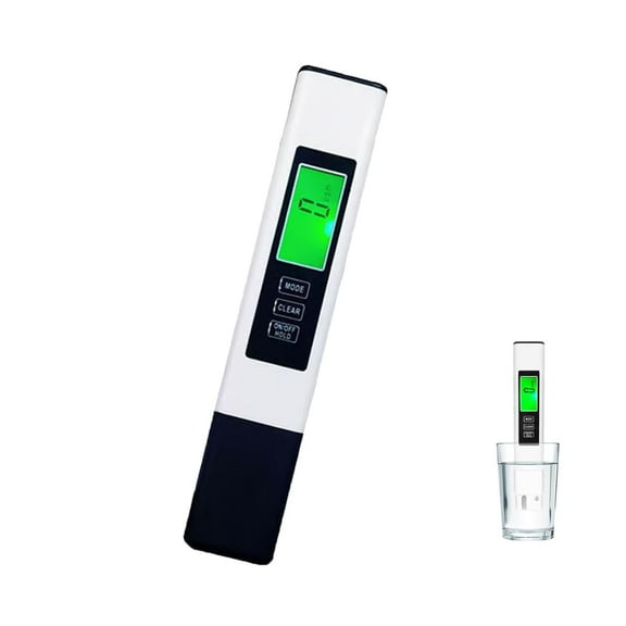 RuWeoMaa 2025 All-New 4 in 1 TDS Meter Digital Water Tester, Multi-Function Digital Water Purity Tester for Drinking Water, Tap,Well,Pool,Hydroponics,Aquarium,Portable Water Tester for Travel (White)