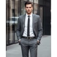 thumbnail image 2 of Timarkment Belts for Men Leather Black Brown Mens Belt Reversible Men's Belts One Belt Reverse Two Side, 2 of 7