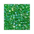 thumbnail image 3 of Miyuki Delica Seed Bead 11/0 Transparent Kelly Green AB, 3 of 5