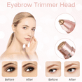 thumbnail image 3 of CNKOO Eyebrow Trimmer & Facial Hair Removal for Women, 2 in 1 Eyebrow Razor and Hair Remover, Rechargeable Painless Eyebrow Lips Body Face Razors for Women, 3 of 7