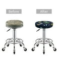 thumbnail image 5 of Bingfone13 inch Padded Round Bar Stool Cover Cushion with Elastic Fabric Round Chair Seat - Funny Spaceships, 5 of 7