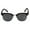 Black, variant on Classic "The Executive" Semi-Rimless Bifocal Reading Sunglasses for Men an Women - Black - 1.25