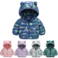 thumbnail image 2 of XBASW Kids Baby Boys Girls Winter Coats Snowsuit Toddler Hooded down Cotton Jacket Light Puffer Warm Windproof Outwear 2-7T, 2 of 9