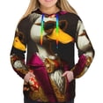 thumbnail image 3 of KLL Noble Style Duck for Womens Pullover Hoodie with Pocket Hooded Long Sleeve Shirts Sweatshirt for Women-XX-Large, 3 of 7