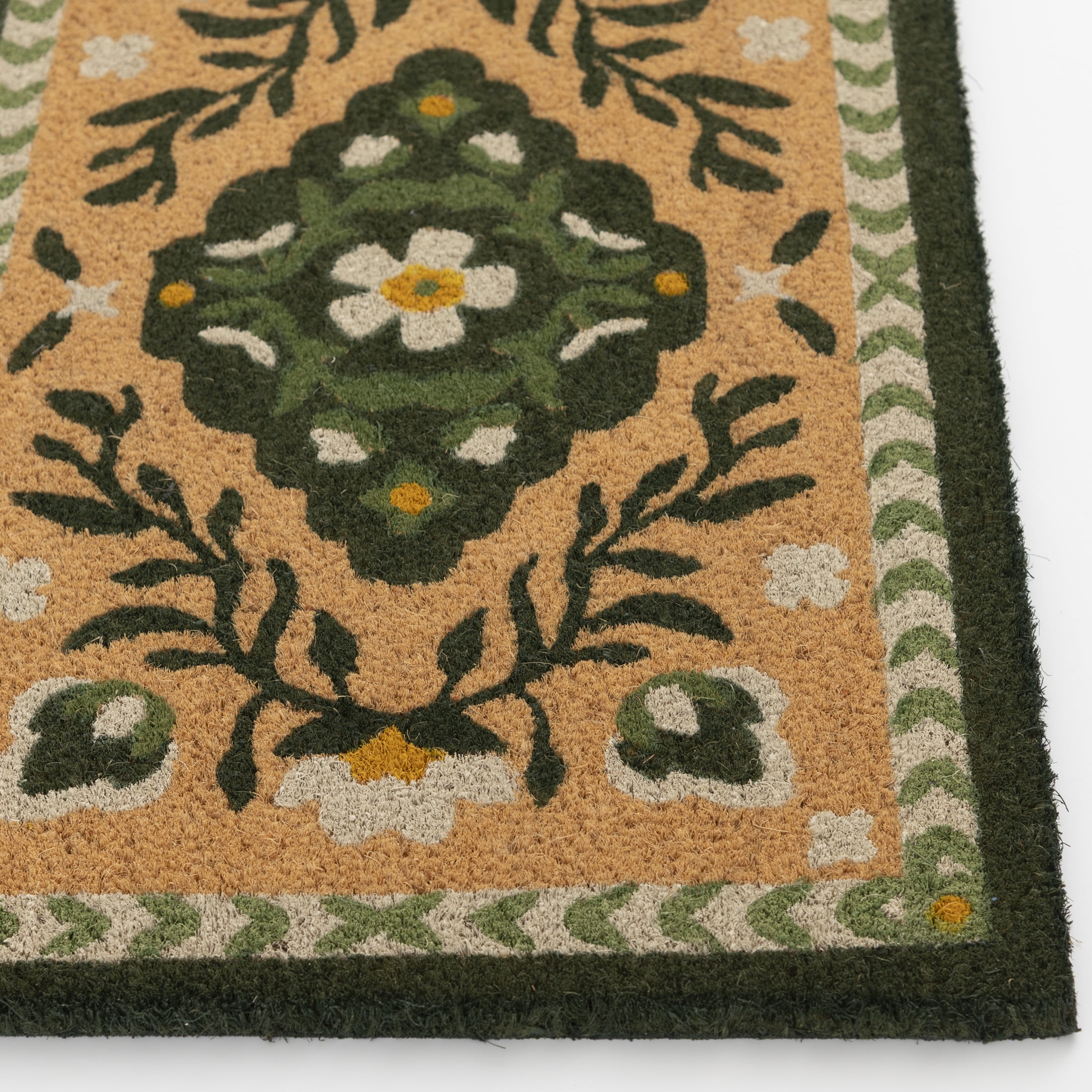 Home Décor Collection Green Persian Outdoor Doormat, 18"x30"