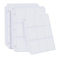 thumbnail image 1 of 50 pack 9 de almacenamiento de la tarjeta de intercambio de bolsillo Álbum Páginas Fit 3 Ring Binder Afortunado Sencillez, 1 of 4