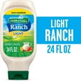 thumbnail image 2 of (6 pack) Hidden Valley Light Ranch Condiment and Dressing, Easy Squeeze Bottle, 24 Fluid Ounces, 2 of 22