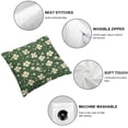 thumbnail image 4 of ARISTURING  Shamrock Decorative Throw Pillow Case Set of 2, Clovers and Hearts Pattern St Paddy's Day Motifs on Green Backdrop, Couch Bedroom Living Room Cushion Cover, Green Cream, 4 of 6