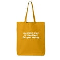thumbnail image 1 of My Alone Time Is Sometimes Cotton Canvas Tote Bag, 1 of 1