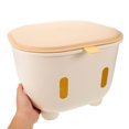 thumbnail image 4 of HOOWIFFY Space Saving Plastic Storage Stool with Safety Rounded Corners for Home, 4 of 6