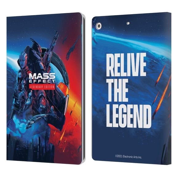 Head Case Designs Officially Licensed EA Bioware Mass Effect Legendary Graphics Key Art Leather Book Wallet Case Cover Compatible with Apple iPad 10.2 2019/2020/2021