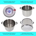 thumbnail image 3 of Harvest Stainless Steel 20 Qt Canning Pot with Rack | Water Bath or Steam Canning | Works on All Stovetops Including Induction, Glass, Gas (Stainless Steel Canner + Tools) (Stainless Steel Canner), 3 of 6