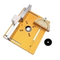 thumbnail image 1 of Aluminum Router Table Insert Plate W/Miter Gauge For Woodworking Benches Table Saw Multifunctional Trimmer Engraving Machine ,Woodworking Protractor, 1 of 7