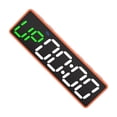thumbnail image 2 of Bearachild El reloj magnético del gimnasio del contador de tiempo del intervalo personalizado para el control remoto incorporado del gimnasio en Electrónica marco naranja Fuente verde y blanca., 2 of 6
