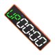 thumbnail image 1 of Bearachild El reloj magnético del gimnasio del contador de tiempo del intervalo personalizado para el control remoto incorporado del gimnasio en Electrónica marco naranja Fuente verde y blanca., 1 of 6
