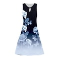 thumbnail image 3 of WTXUE Sundresses for Women, Women's Sleeveless Print Casual Sundress Summer, Floral Dress for Women, Blue Dress Women, Sky Blue L, 3 of 4