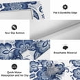 thumbnail image 6 of Lake Blue Floral Outdoor Rug for Patio/Deck/Porch, Non-Slip Large Area Rug 6 x 9 Ft, Vintage Abstract Ethnic Tribe Art Indoor Outdoor Rugs Washable Area Rugs, Reversible Camping Rug Carpet Runner, 6 of 8