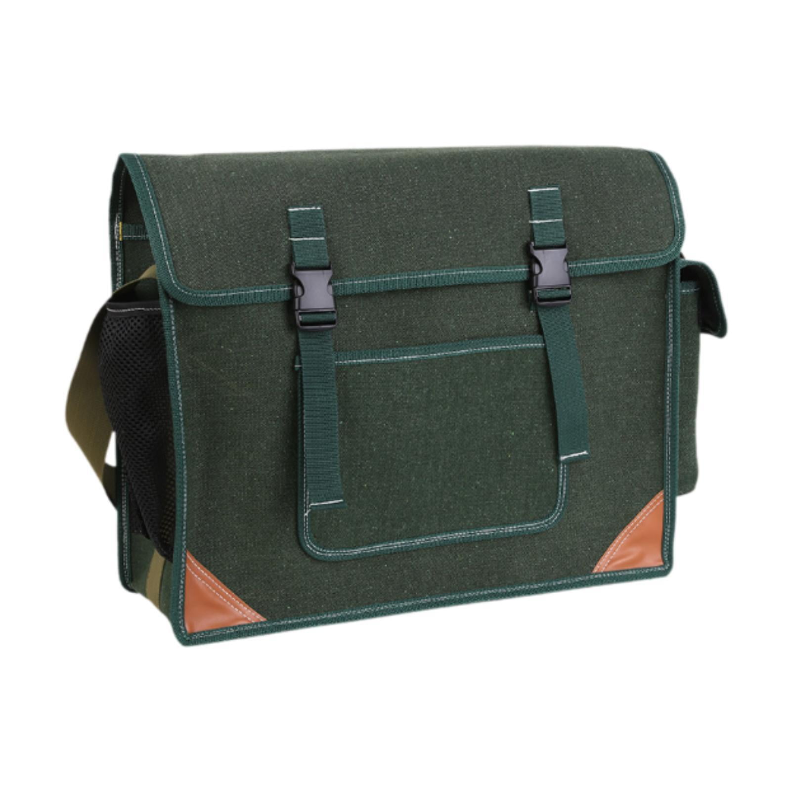 colaxi Canvas Tool Bearing Bags -tools Bag Multi -purpose Portable Waterproof Tool Pocket Equipment Pocket for The Office for The Dark Green