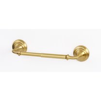 Alno A6760 Charlie's 7"W Traditional Style Solid Brass Spring Action Toilet Paper Holder -