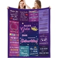 thumbnail image 1 of LHSHID 19th Birthday Girl Gift Blanket Flannel Soft and Comfortable Anti static Bed Sofa Blanket 40x50in, 1 of 6