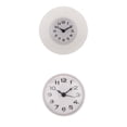 thumbnail image 1 of Set de 2pcs Reloj de Ducha de Baño a Prueba de Agua con Ventosa Blanco Sunnimix Reloj de baño resistente al agua, 1 of 8