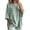 Light Green, variant on JIAYUE Women Crew Neck Knit Sweater Solid Color Batwing Short Sleeve Oversized Tunic Top for Outdoor Relaxing