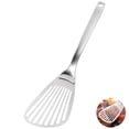 thumbnail image 1 of Spatule à Pizza en Acier Inoxydable à Fentes, Pelle à Poisson, Outil de Cuisson de Cuisine, Traitement Brossé Mat, Pelle à Steak Creuse pour Maison Restaurant, 1 of 9