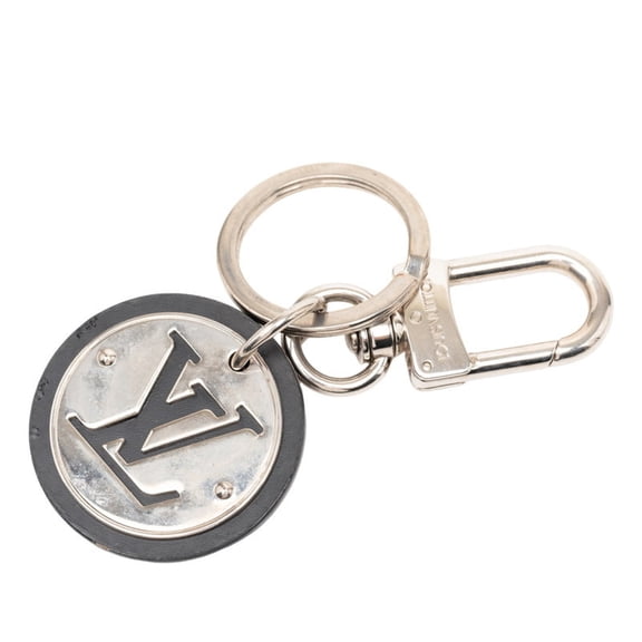 Pre-Owned Louis Vuitton LV Circle Keyring Accessory Bag Charm M67362 Silver Black Metal Women's...