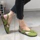 thumbnail image 1 of Sandalias casuales de verano con punta redonda de gamuza esmerilada planas con hebilla de color sólido Wmkox8yii  shjk3429, 1 of 7