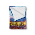 thumbnail image 2 of Travel Soft Flannel Fleece Throw Blanket, Evening in the Prague Czech Republic St.Vitus Historical Architecture, Cozy Plush for Indoor and Outdoor Use, 70" x 90", Multicolor, by Ambesonne, 2 of 6