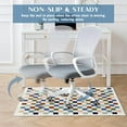 thumbnail image 4 of Office Chair Mat for Hardwood Floor Vintage Checkered 36"x48" Computer Gaming Chair Mat Anti-Slip Office Rugs Floor Protector for Rolling Chairs Under Desk Rug for Home Office, 4 of 6
