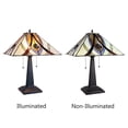 thumbnail image 4 of CHLOE Lighting Orson Tiffany-Style 2 Light Mission Table Lamp 16" Shade, 4 of 8
