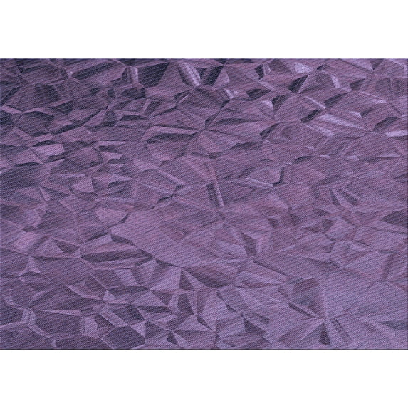 Ahgly Company Machine Washable Indoor Rectangle Transitional Medium Purple Area Rugs, 3' x 5'