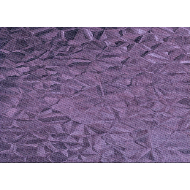 Ahgly Company Machine Washable Indoor Rectangle Transitional Medium Purple Area Rugs, 8' x 10'