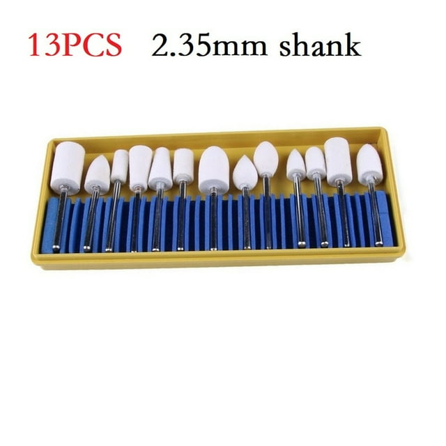 Wool Felt Bobs Set Compressed Wool Fibers For Jade/Glass/Metal Polishing Felt Bob Burs Rotary Abrasive Tools Polishing Tool