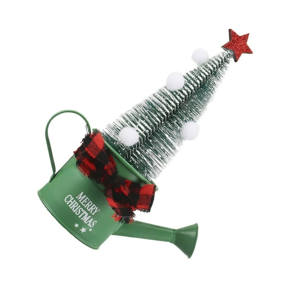 Yuarrent El mini soporte verde para árbol de Navidad con base de nieve puede contener durabilidad y estabilidad artificiales del agua Kits de decoración para fiestas