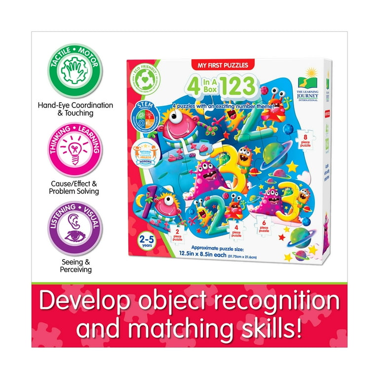 The Learning Journey My First Puzzle Set, 4-in-a-Box, 123