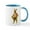 White/Blue Inside, variant on CafePress - Antique Easter Bunny Basket Gift Coffee Mug - 11 oz Ceramic Mug - Novelty Coffee Tea Cup