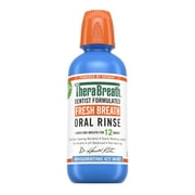TheraBreath Fresh Breath Alcohol-Free Mouthwash, Mouth Rinse for Adults, Icy Mint, 16 fl oz