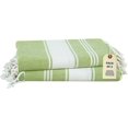 thumbnail image 1 of Lane Linen Turkish Beach Towel 2 Pack, Oversized Beach Towel 39"x71", Lightweight Beach Essentials for Women, Large Pool Towel, Absorbent & Quick Dry, Sand Free Beach Towel - Jade Lime, 1 of 8