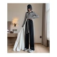 thumbnail image 6 of Women Sweatpants Wide Leg Drawstring Workout Casual Baggy Pants High Waist Black S, 6 of 7