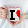 thumbnail image 5 of CafePress - I Heart Music Mug - 11 oz Ceramic Mug - Novelty Coffee Tea Cup, 5 of 6
