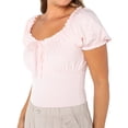 thumbnail image 4 of Celebrity Pink Juniors Short Sleeve Ruffle Bodysuit, 4 of 4