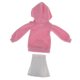 thumbnail image 2 of Tela de Deportivo Sudadera con Capucha Rosa Princesa Plisada Blanca, 2 of 7